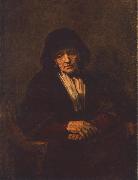 REMBRANDT Harmenszoon van Rijn Portrait of an old Woman china oil painting reproduction